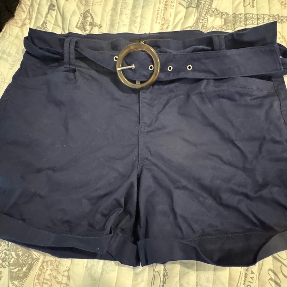 Torrid Navy Women's Shorts with Belt